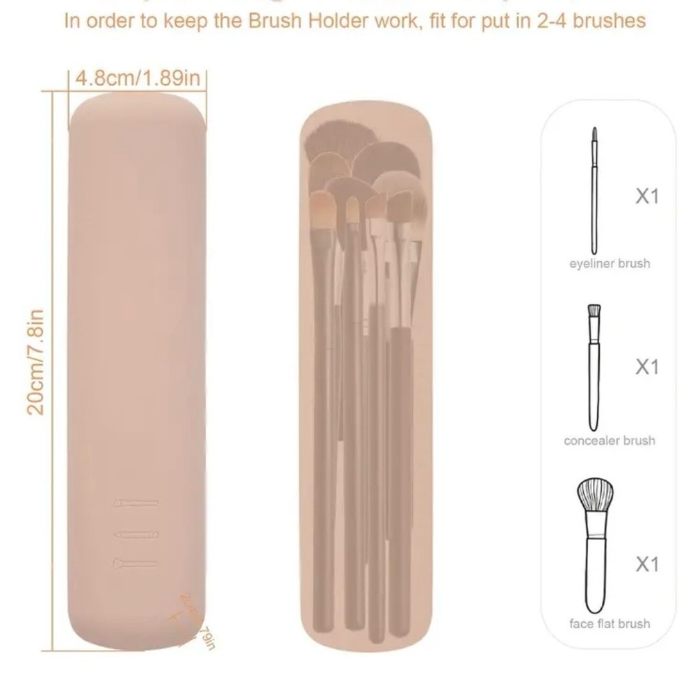 Travel Silicone Makeup Brush Holder - Picture 3 of 5
